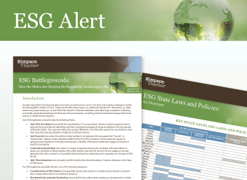 ESG Battlegrounds and Overview Chart: How the States Are Shaping the Regulatory Landscape in the U.S.